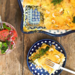 Przepis na lasagne warzywną ze szpinakiem, łososiem
