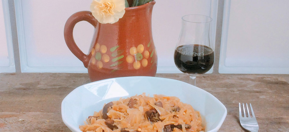 Przepis na kapustę wigilijną postny bigos