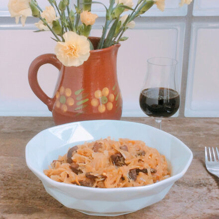 Przepis na kapustę wigilijną postny bigos