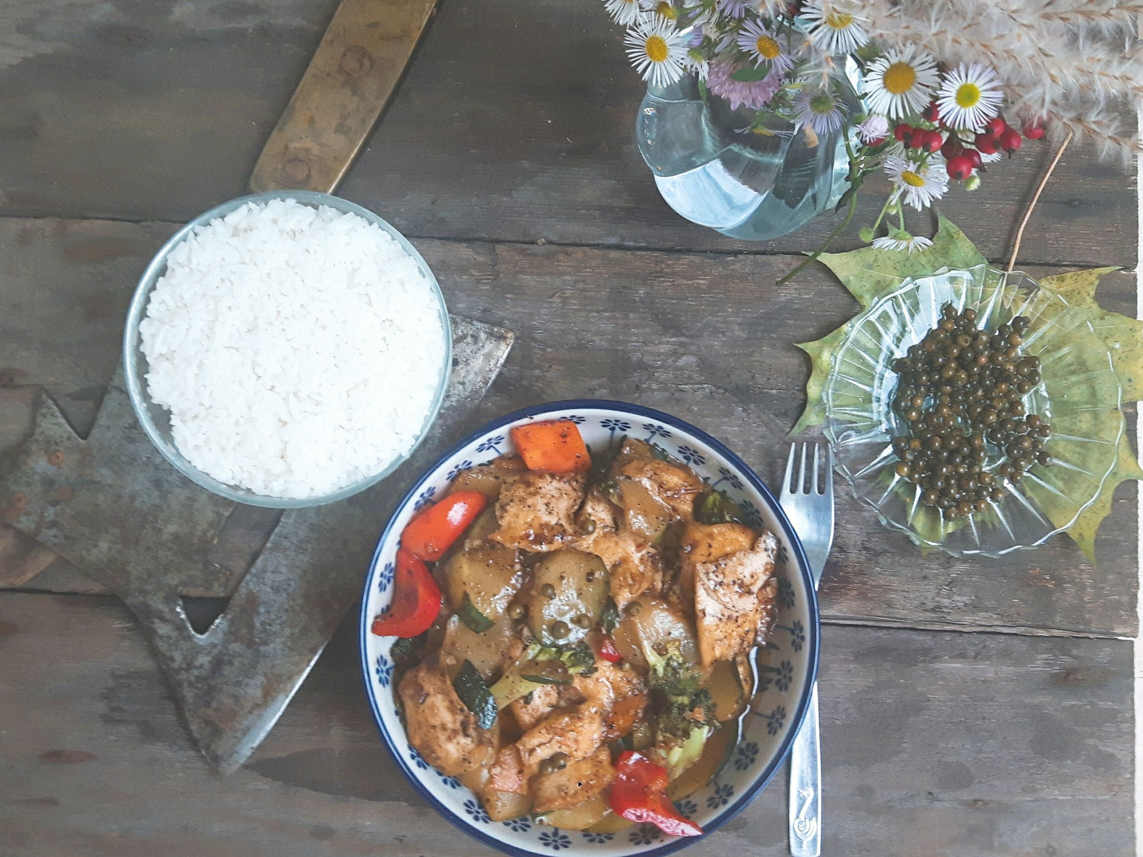 Curry z pieprzem i tofu