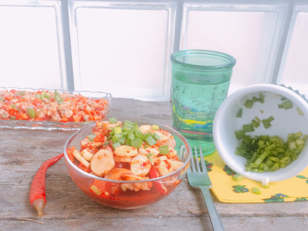surówkę z topinamburu - kimchi z topinamburem